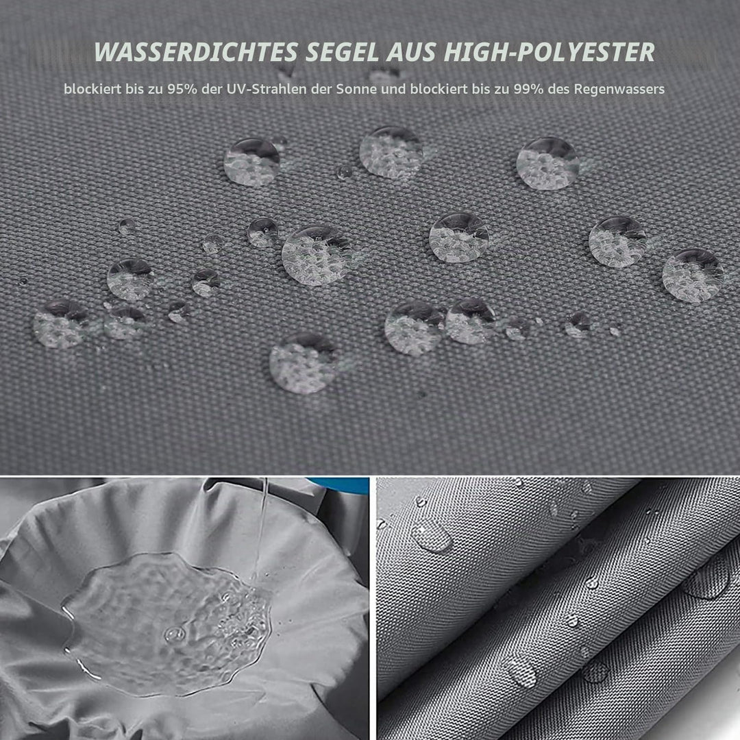 IOAOI Sonnensegel 2m x 3m Rechteck Markise Überdachung, Wasserdichtes Schattensegel Garten Überdachu