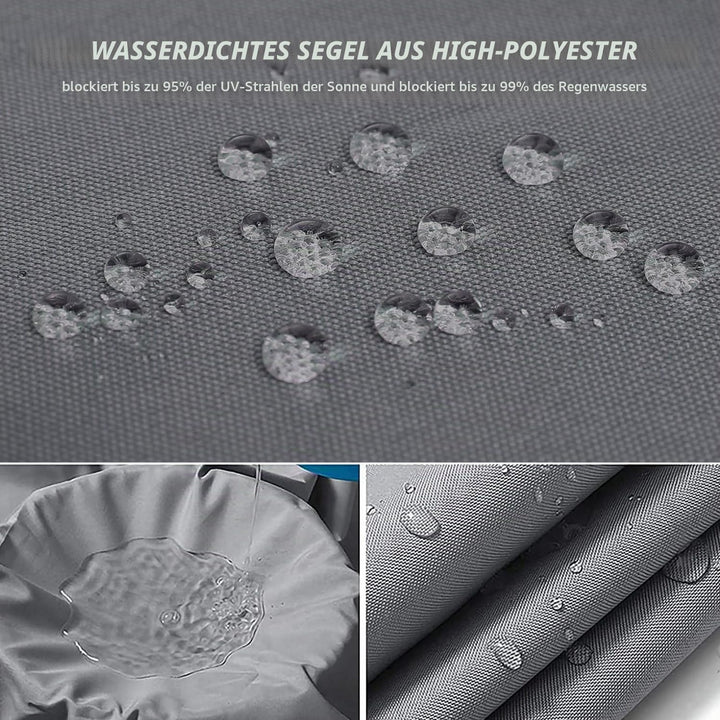 IOAOI Sonnensegel 2m x 3m Rechteck Markise Überdachung, Wasserdichtes Schattensegel Garten Überdachu