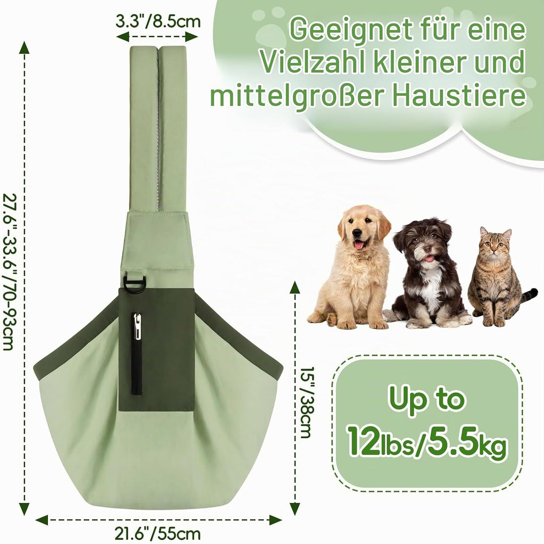 Bartuke Einstellbarer Hundeführersling, Hände-freier Hundeführersling zum Tragen Kleiner Hunde, bequ