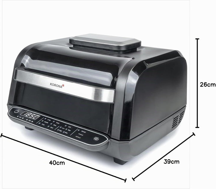 Korona 46160 8in1-Multifunktionsgrill| | Elektrogrill, Heissluftfritteuse, Backofen, Pizzaofen, Dörr