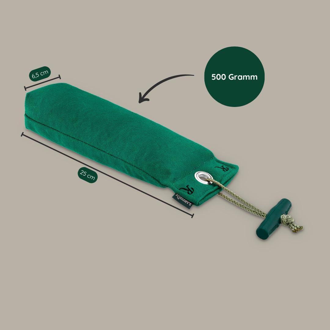 Romneys Hundetraining Dummy 500g - Robust & Schwimmfähig, Apportierprüfungen Zugelassen - Ideal für