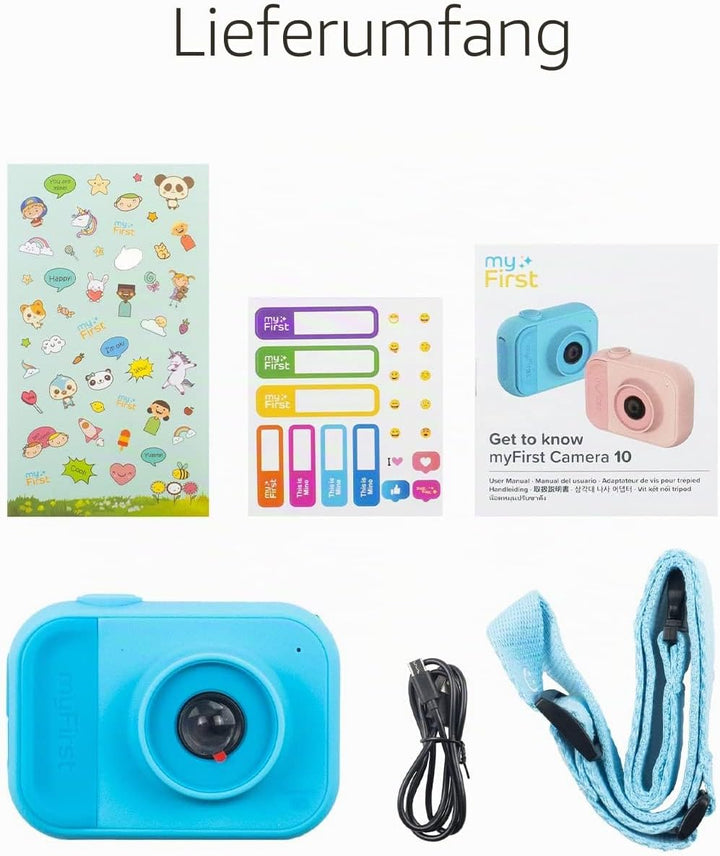myFirst Camera 10 - Digitale Minikamera für Jungen Mädchen Alter 4-19 Jahre 5MP Video Foto Unterstüt