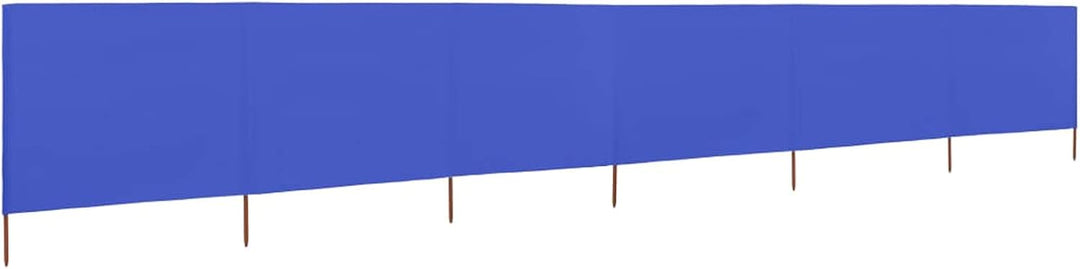Homgoday 6 Paneele Windschutz Stoff 800x120cm Azurblau Camping Windschutz Blocker Windblocker Garten