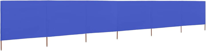 Homgoday 6 Paneele Windschutz Stoff 800x120cm Azurblau Camping Windschutz Blocker Windblocker Garten