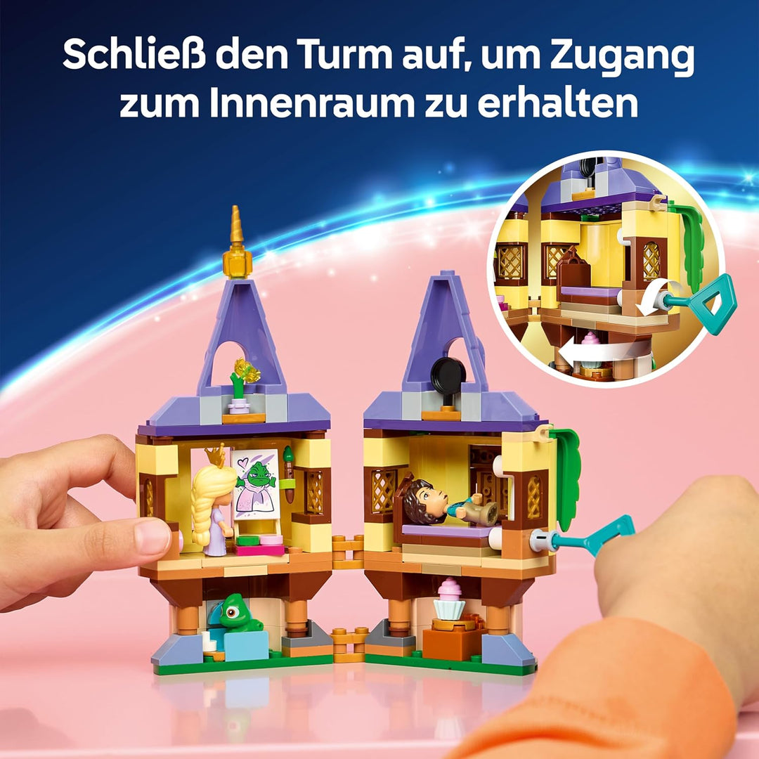 LEGO ǀ Disney Princess Rapunzels Mini-Turm - Rapunzel - Neu verföhnt -Set mit 2 Mini Puppen, Pascal-