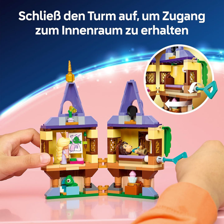 LEGO ǀ Disney Princess Rapunzels Mini-Turm - Rapunzel - Neu verföhnt -Set mit 2 Mini Puppen, Pascal-
