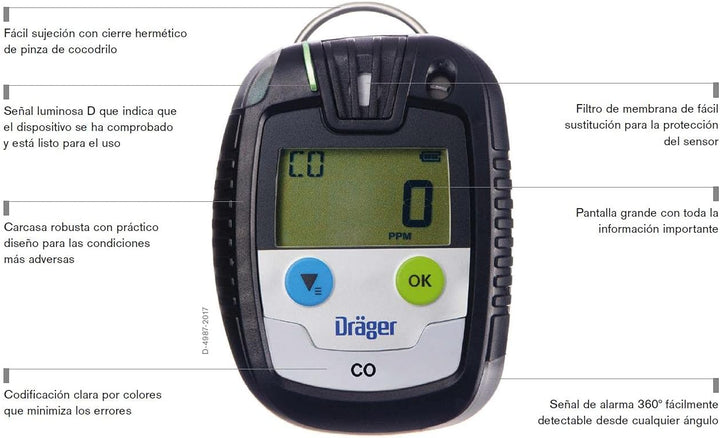 Dräger Gaswarngerät Pac® 6500 O2 (8326332) + UNIVERSAL PRÜFBONUS