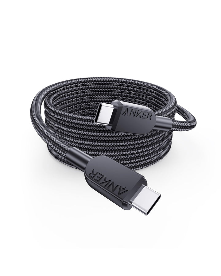 Anker USB C auf USB C Kabel 240W doppelt geflochtenes Nylon [1,8m] | Ladekabel für iPhone 17 Pro Max
