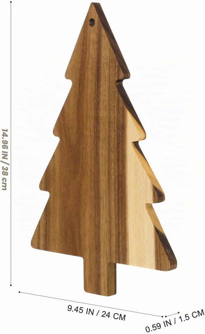 Holzbrett Weihnachten Gross Weihnachtsteller, Weihnachtsbaum Schneidebrett Charcuterie Board Dekorat