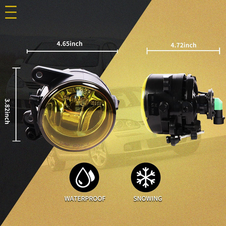 WISGOL Nebelscheinwerfer passt für VOLKSWAGEN VW Golf V 5 (1K1/1K5) 11/2004-06/2009 Ein Paar Nebelsc
