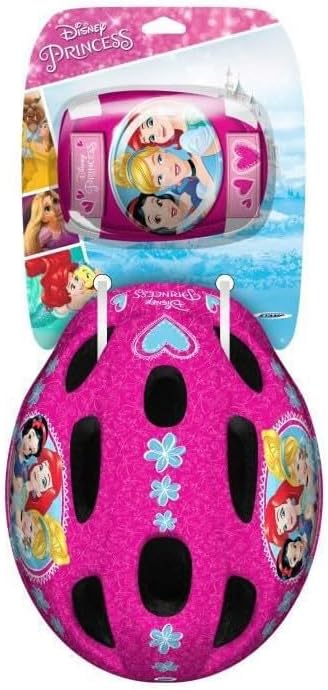 STAMP - HELM mit einstellbaren Tailleneinstellungen + ELLBOGEN und KNIESCHÜTZER - PRINCESS DISNEY PR