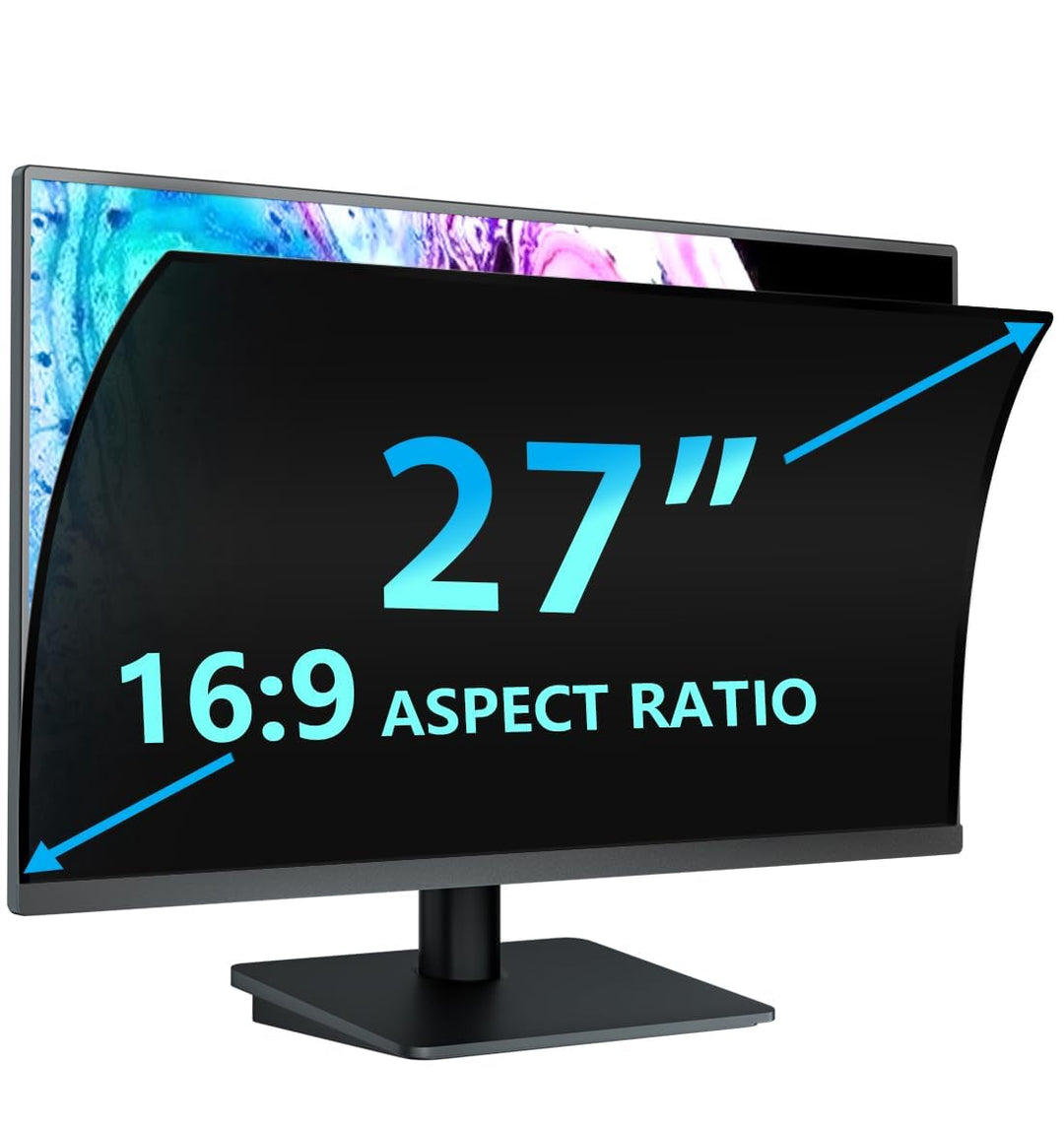 STARY Blickschutzfolie für 27 Zoll 16:9 Ultra-Slim Bezel Monitor Selbstklebend Abnehmbar ohne Rückst