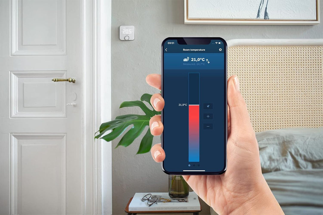Bosch Smart Home Raumthermostat II für kabelgebundener Heizsysteme, 230 V, kompatibel mit Google Ass