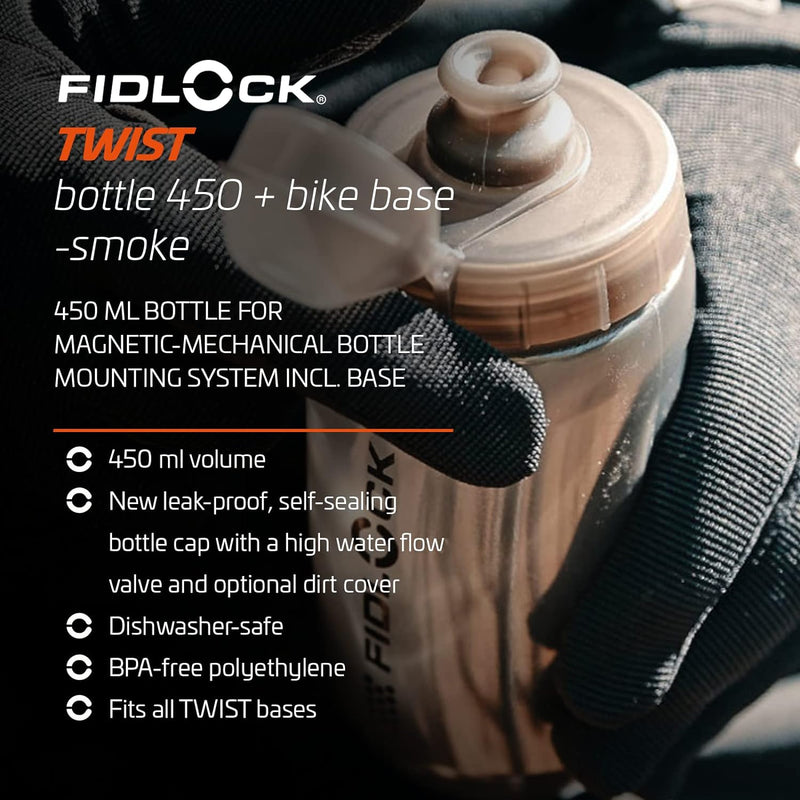 Fidlock Flasche 450 Stück Bike Base Magnetischer Flaschenhalter für Fahrräder, Flaschenhalter, Rennr