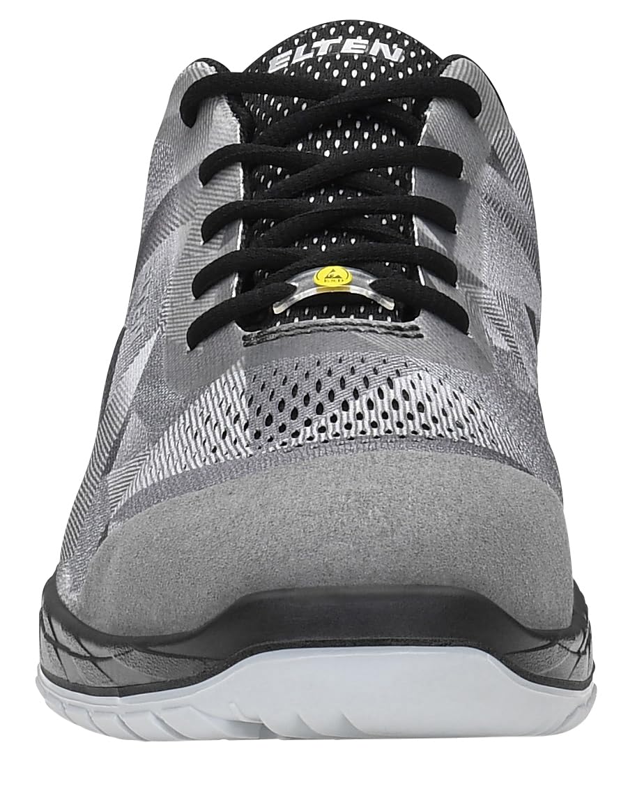 ELTEN Sicherheitsschuhe LANDON grey Low ESD S1, Damen und Herren, Textil, Stahlkappe, leicht, sportl