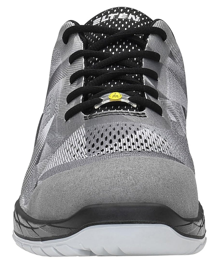 ELTEN Sicherheitsschuhe LANDON grey Low ESD S1, Damen und Herren, Textil, Stahlkappe, leicht, sportl