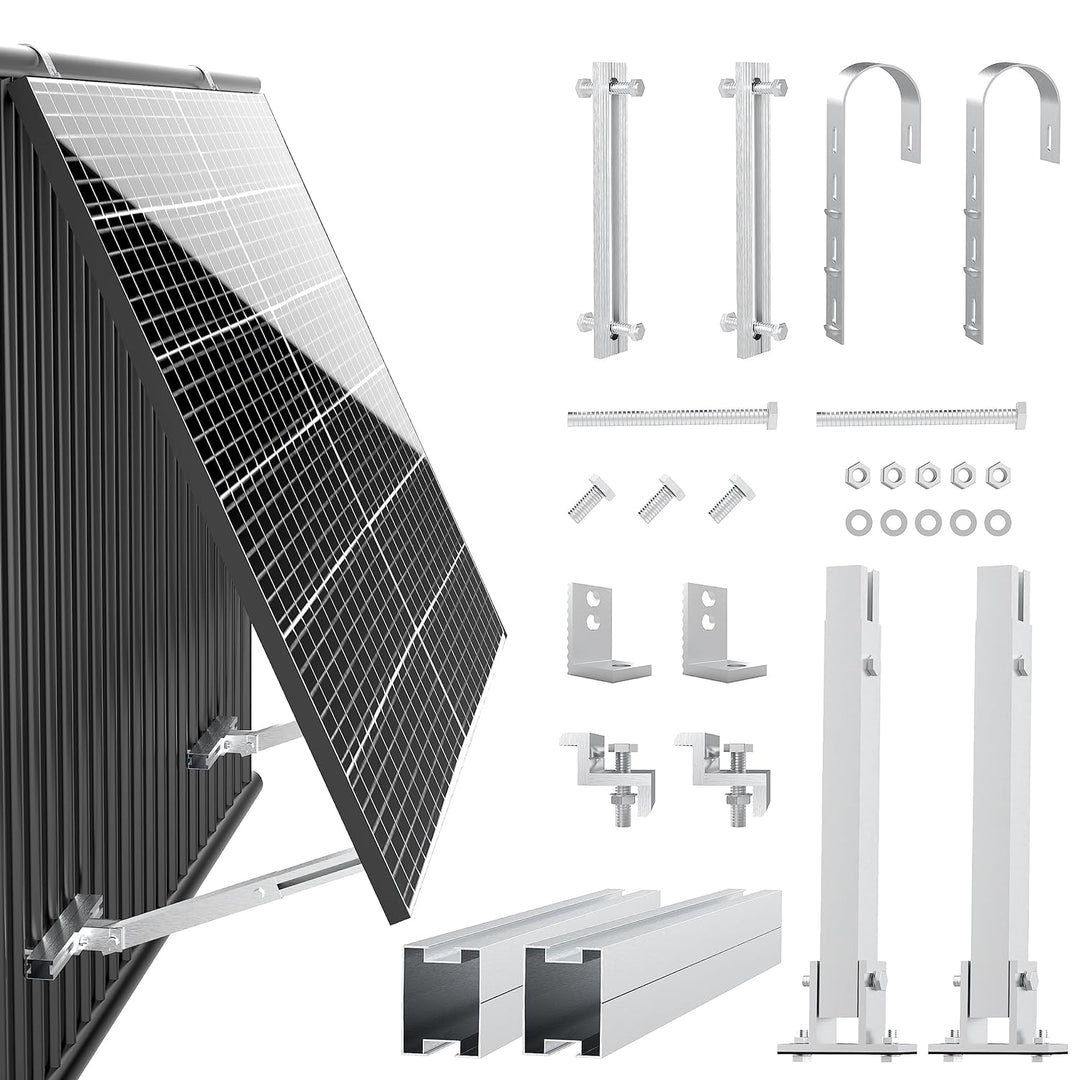ULL Balkonkraftwerk Halterung Balkon für Alle Solarmodul I Robustem Aluminiumlegierung Solarpanel Ha