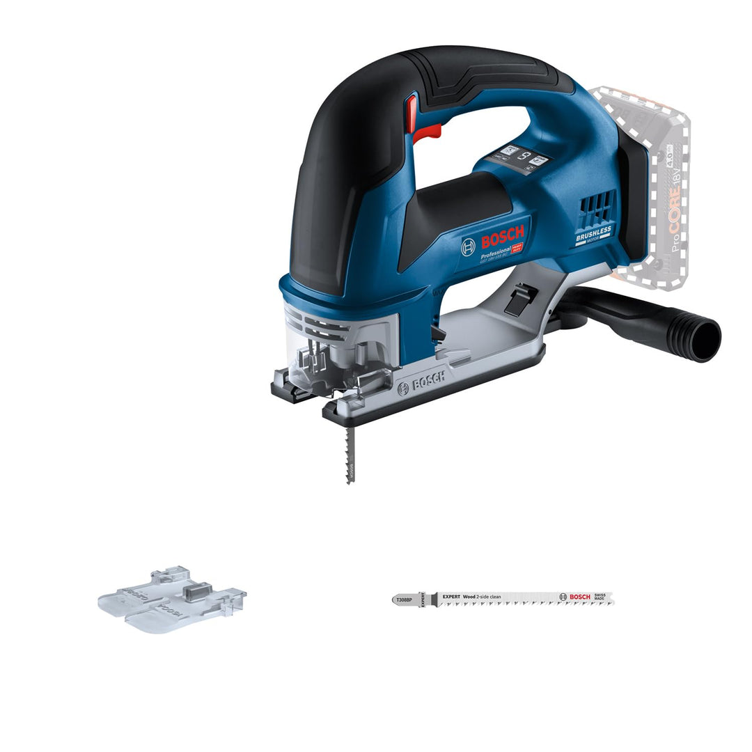 Bosch Professional 18V System Akku Stichsäge GST 18V-155 BC (mit Bügelgriff, bürstenlosem Motor, ohn