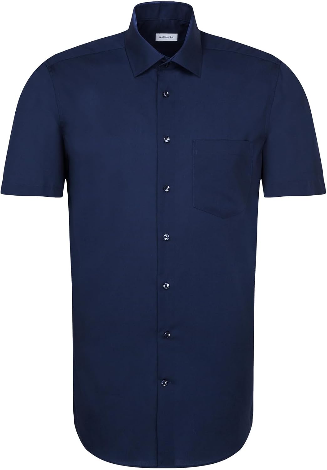 Seidensticker Herren Men Regular Shortsleeve Businesshemd 38 Dunkelblau(001001), 38 Dunkelblau(00100