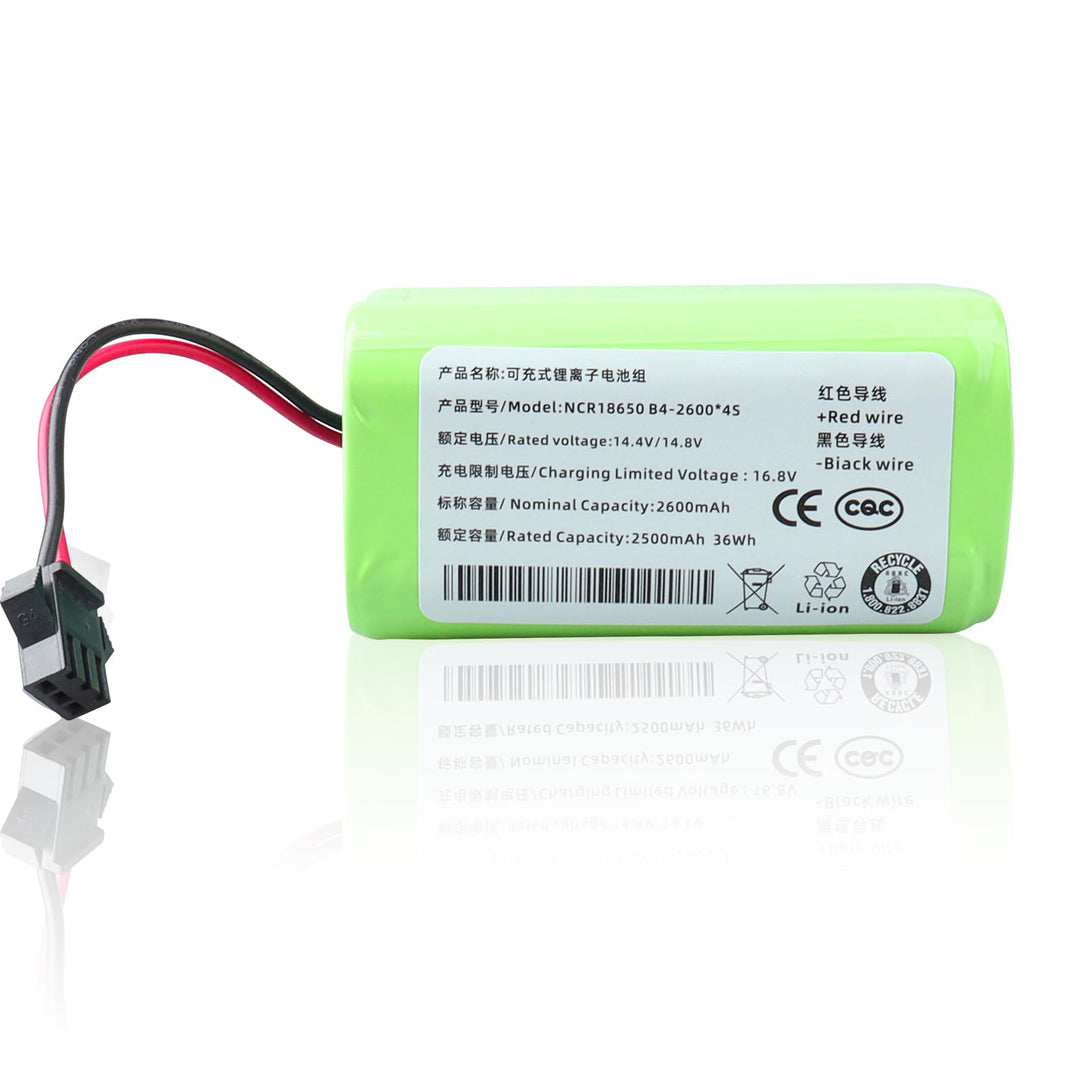 14,4 V 2600 mAh Ersatzakku für Ecovacs Deebot N79 N79S DN622, Li-Ionen-Akku kompatibel mit Tesvor 50
