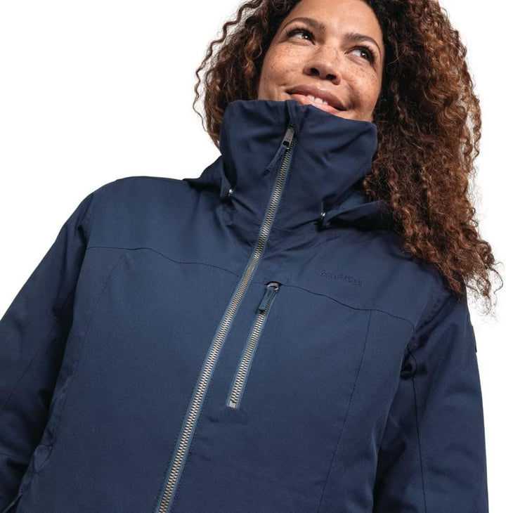Schöffel Damen 3in1 Jacket Krakau L, wind- und wasserdichte Winterjacke aus 4-Wege Stretch mit abneh