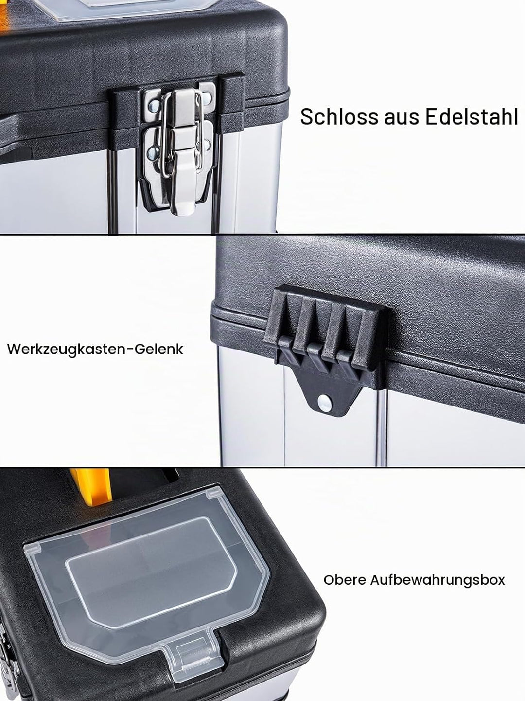 Trintion werkzeugkoffer leer 19 Zoll werkkoffer werkzeugkiste scheppach werkzeugkoffer werkzeugkoffe