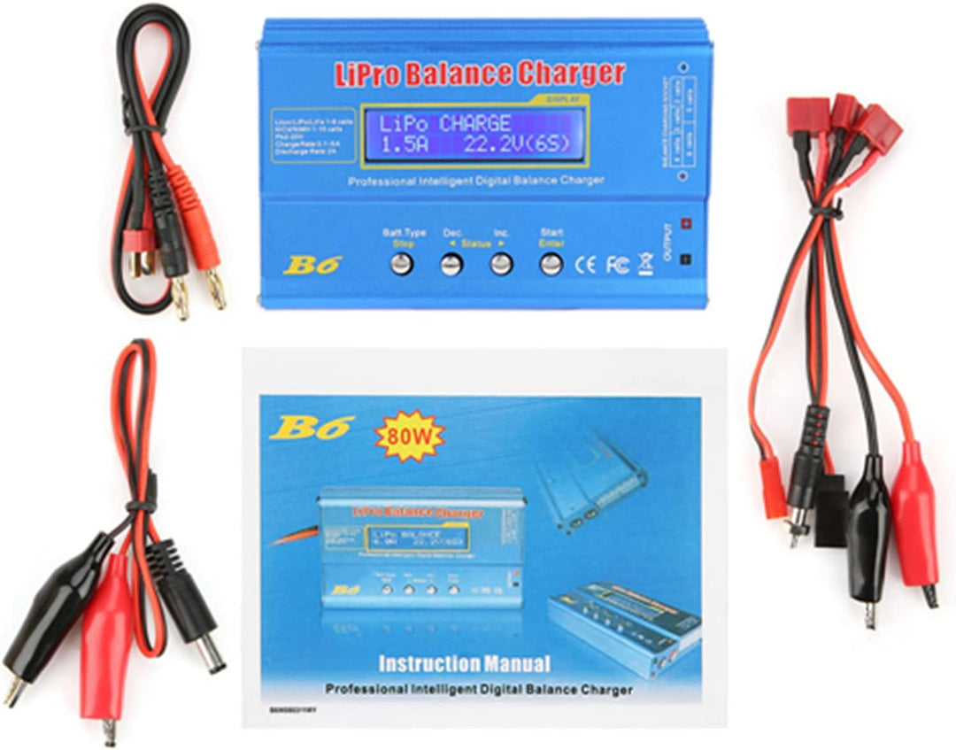 FTVOGUE B6 80W Digital LCD Balance Ladegerät Entlader Parallel Ladegerät für LLiPo NiMH RC Batterie