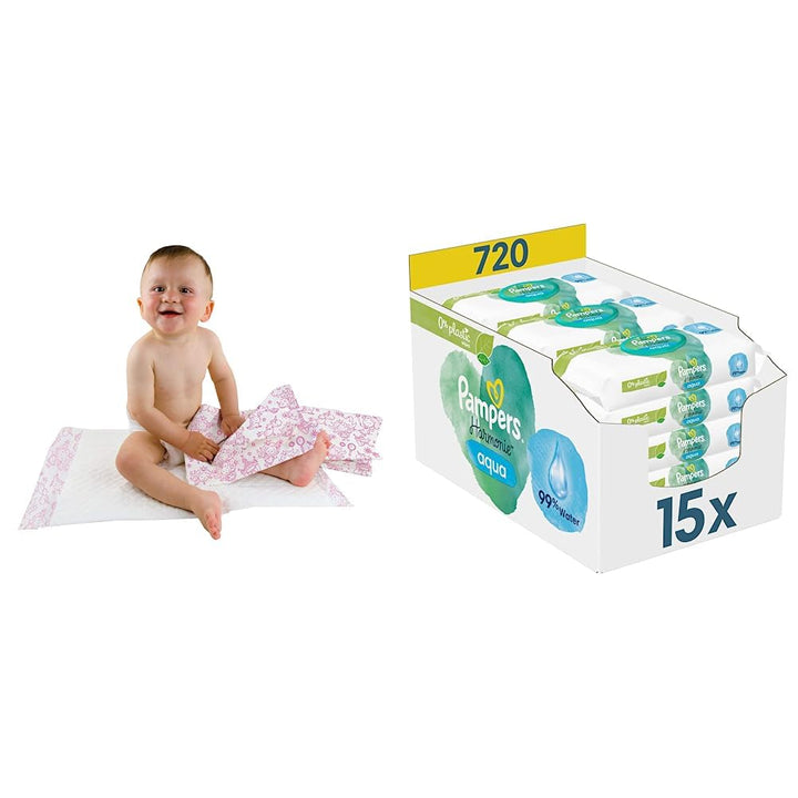Teqler Baby-Wickelunterlagen: Wickelunterlagen mit verschiedenen Motiven für unterwegs 40 x 60 cm (5