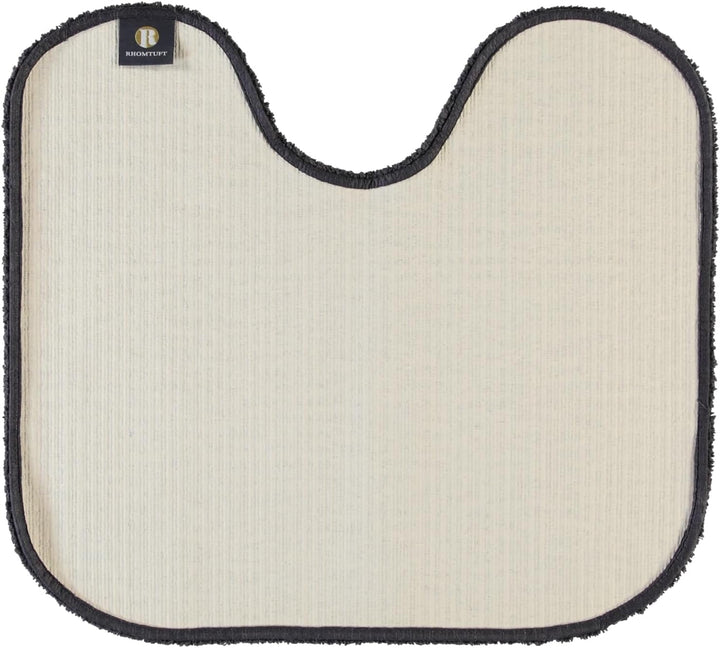 Rhomtuft Badematte Aspect, Farbe: zinn, Grösse: 55x60cm Toilettenvorlage mit Ausschnitt 55x60 cm, To