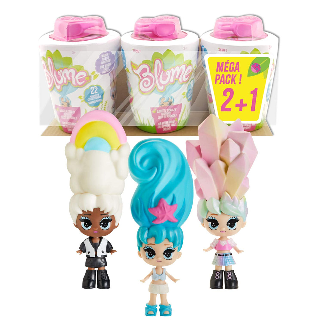 BANDAI 3er-Packung Überraschungspuppen –Sammelpuppen, die wie Blumen wachsen – SK02222, SK02222