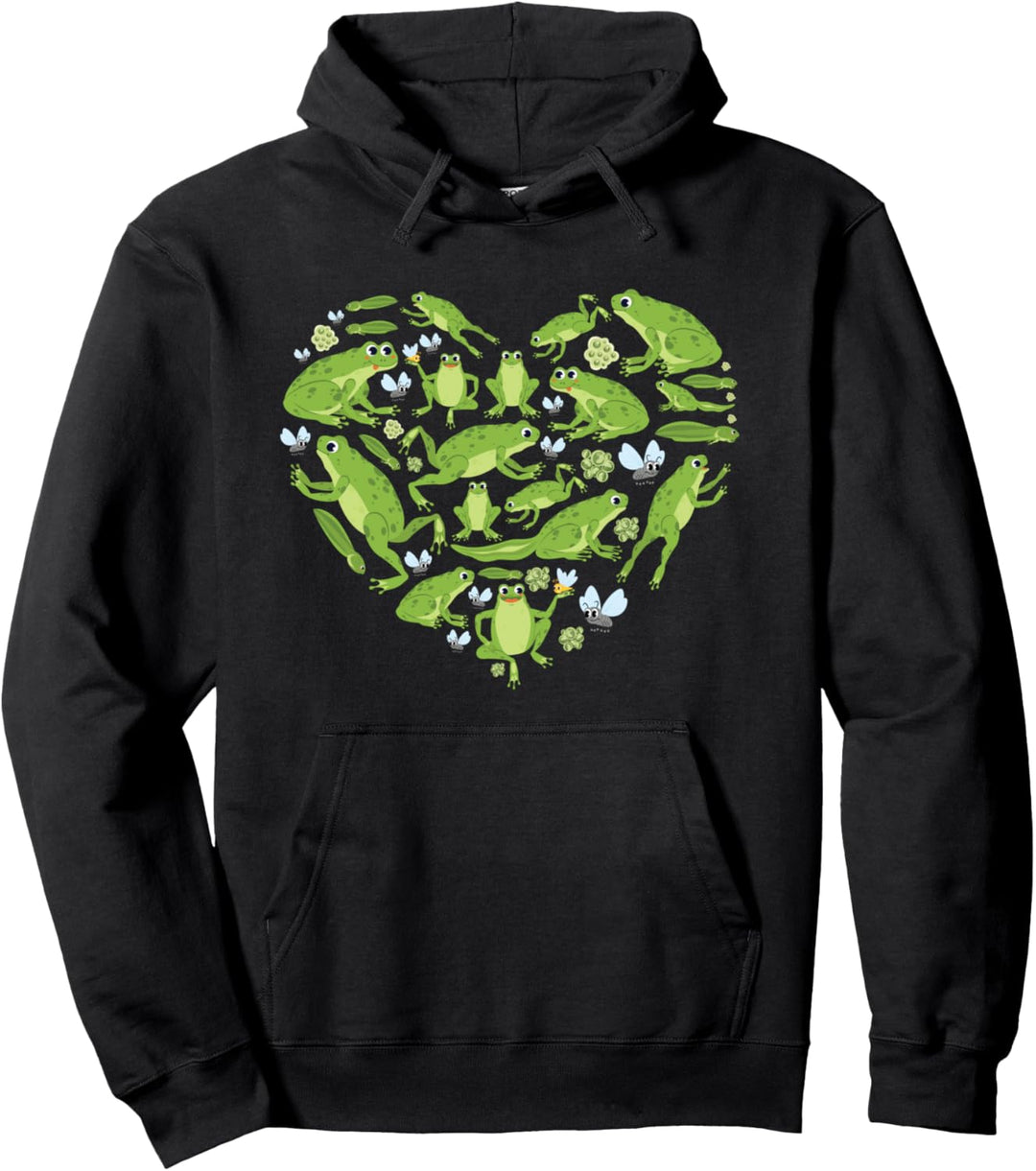 frogs heart frog lover gift for men women kids Frog Catcher Pullover Hoodie