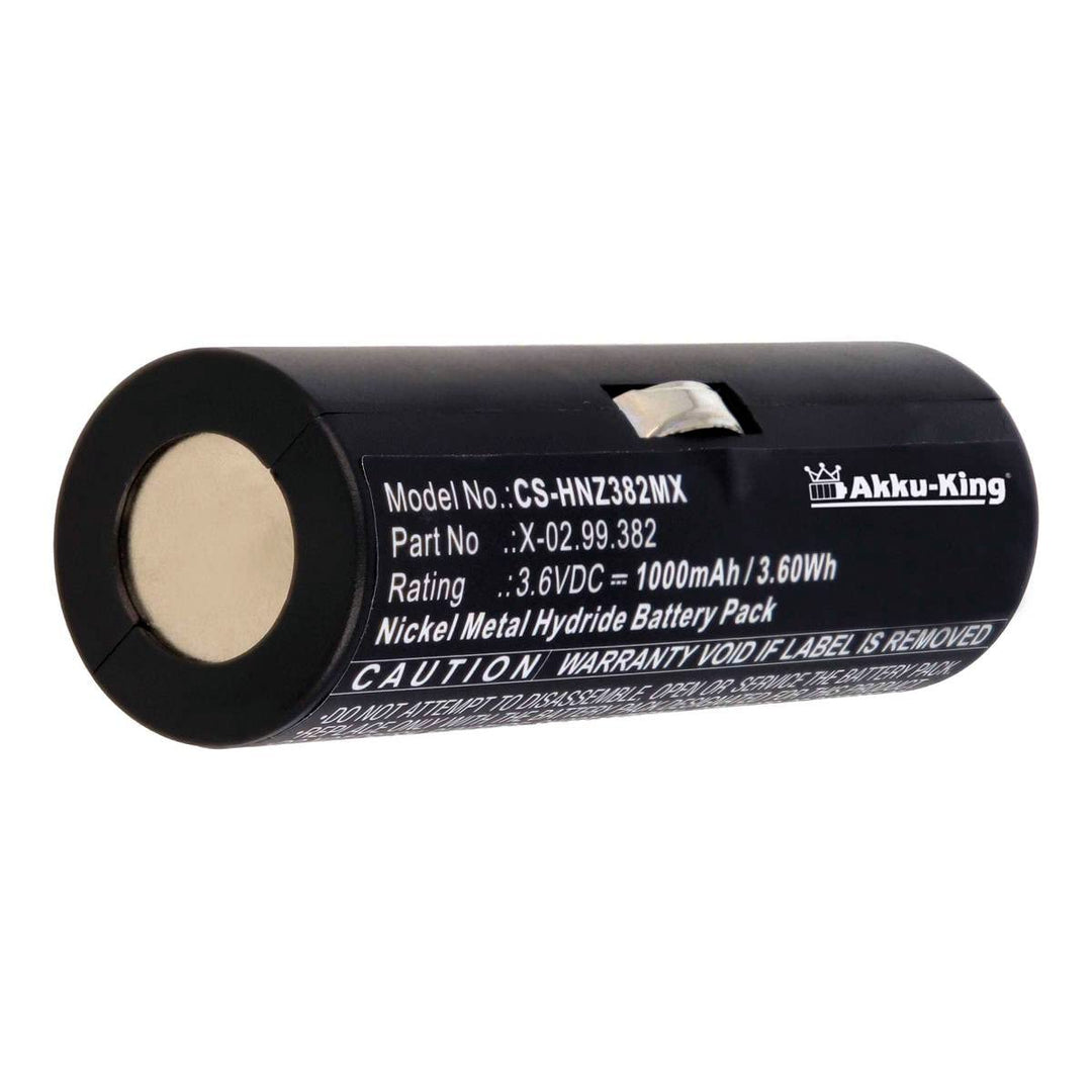 Akku kompatibel mit Heine BATT/110904-A1 - NI-MH 1000mAh - für Beta Handles, Ophthalmoscope Beta 200