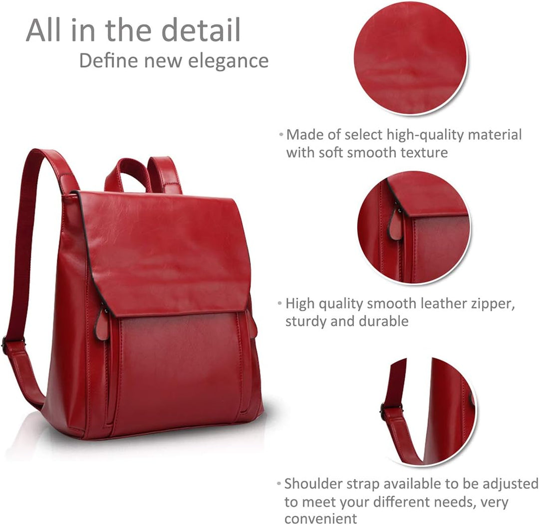 NICOLE&DORIS Mode Damen Rucksack Henkeltaschen Schulrucksack Reisen Daypacks Outdoor Tasche Weich PU
