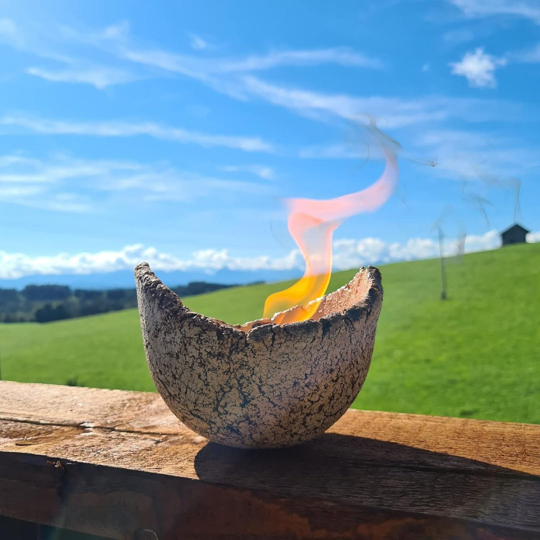 Gartenfeuer mit Dauerdocht | Tischfeuer | Gartenkerze | Handmade | Gartenfackel