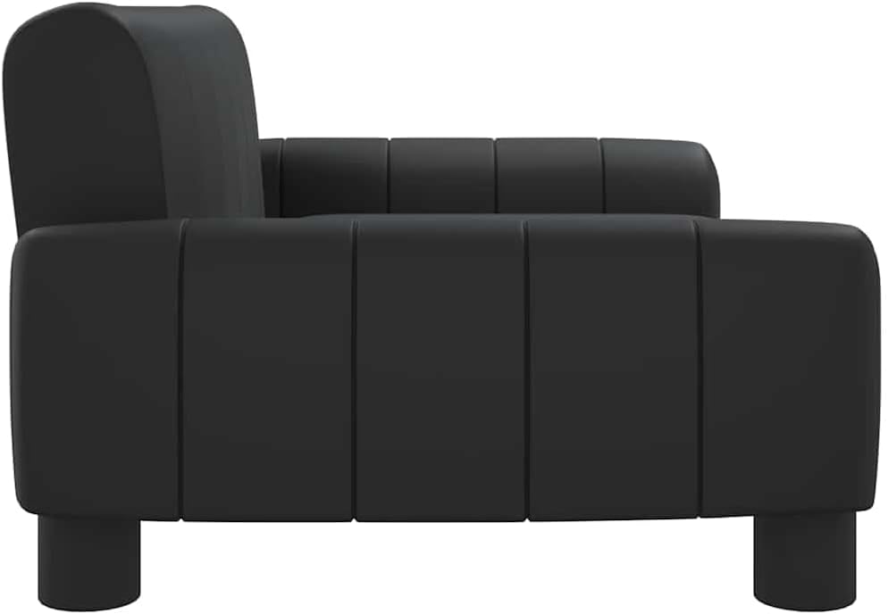 vidaXL Kindersofa Schwarz 70x45x30 cm Kunstleder 70 x 45 x 30 cm Schwarz, 70 x 45 x 30 cm Schwarz
