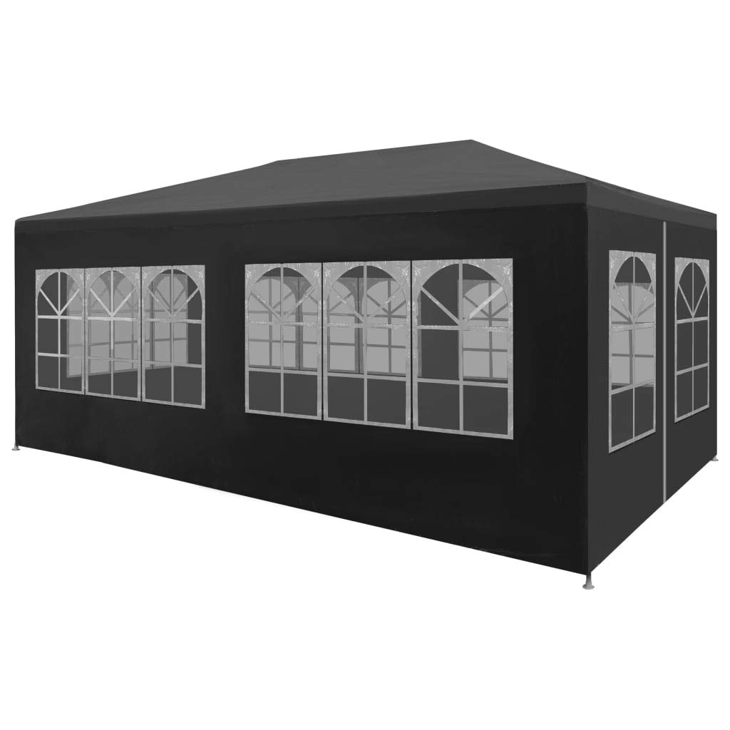 yorten Partyzelt Gartenpavillon Faltpavillon PE-Dach UV- und Wasserbeständig 6 x 3 x 2,55 m (L x B x