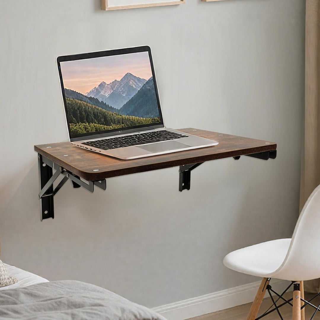 CASDUCT Wandklapptisch Klapptisch Wandmontage,42 * 30cm Holz Wandtisch Klappbar,Geeignet für Wohnzim