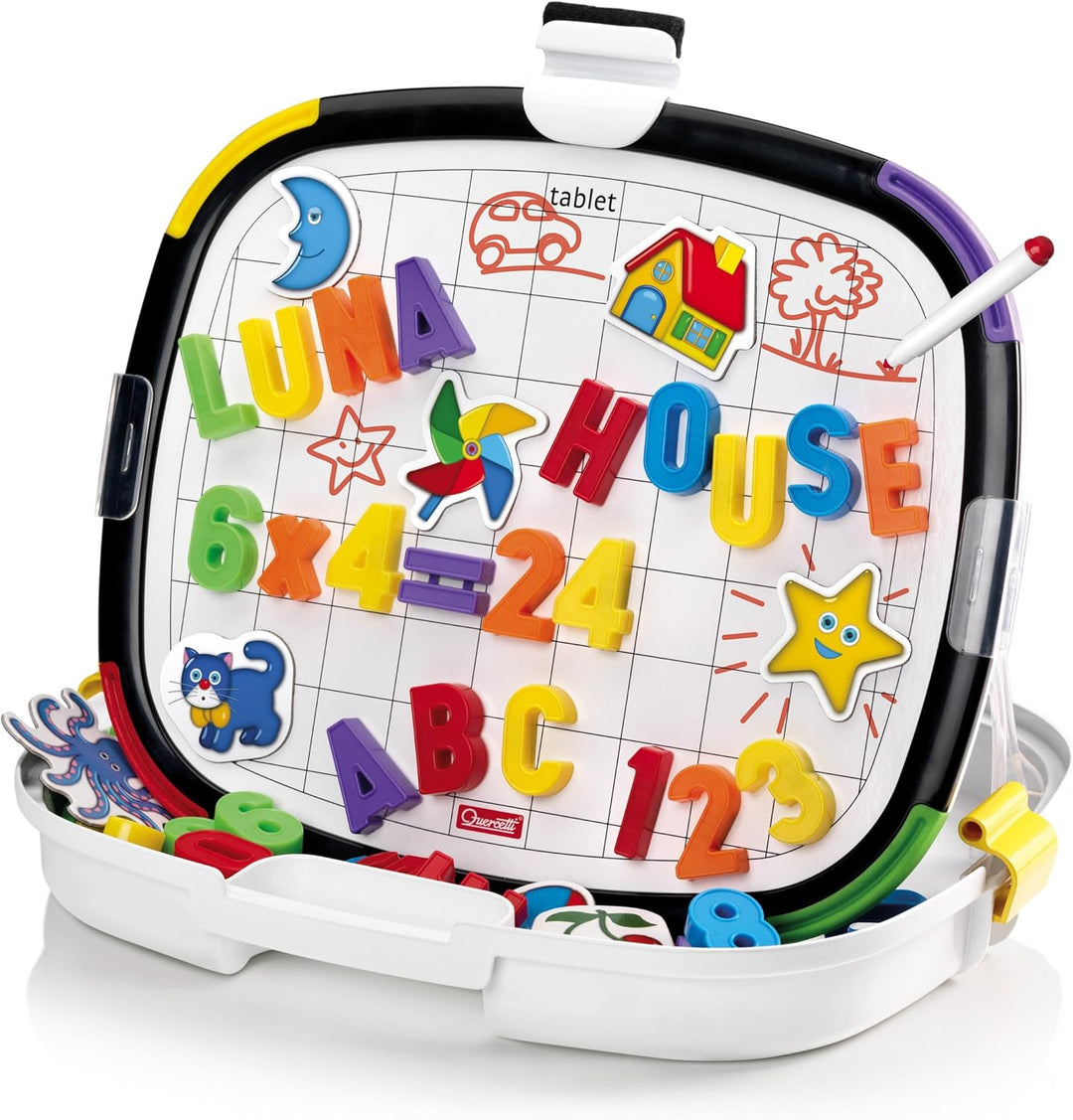 Quercetti - Tablet Magnettafel Buchstaben+Zahlen
