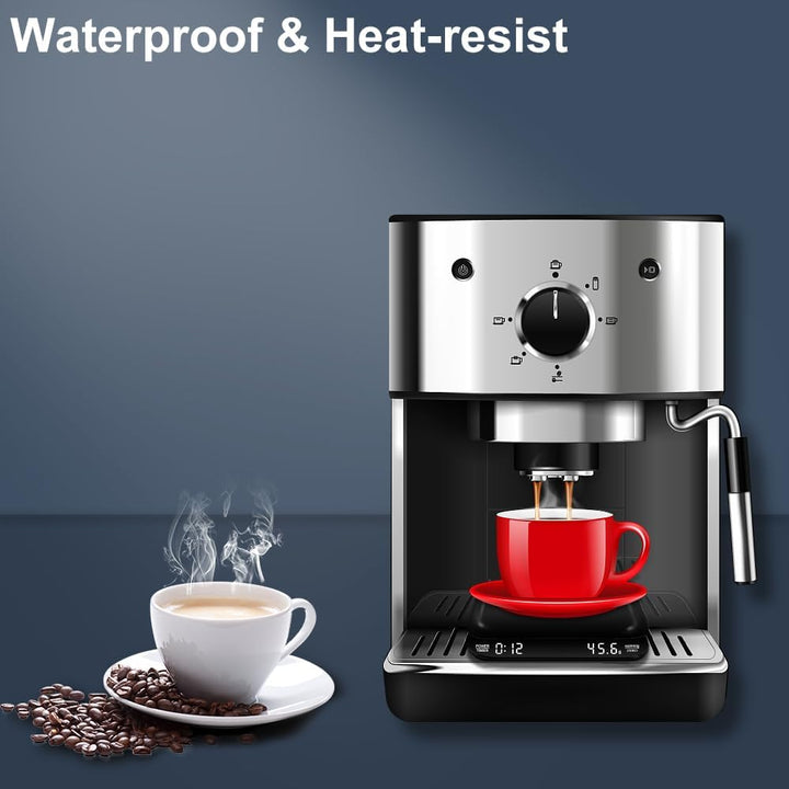 OBEST Digitale Mini Kaffeewaage mit Timer,Wiederaufladbare Espressowaage,3kg/0,1g Hochpräzise Elektr