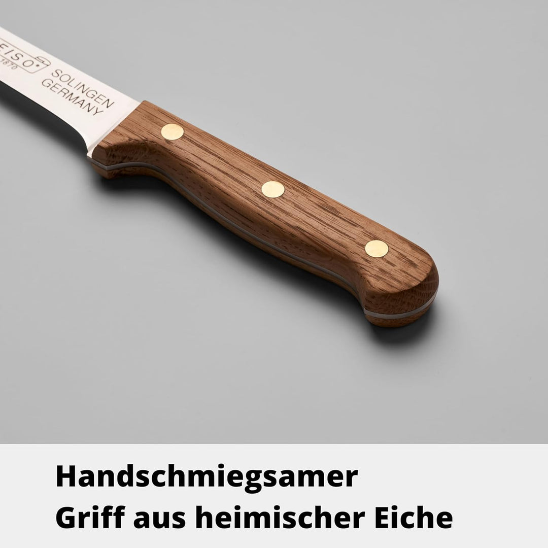 HEISO Ausbeinmesser 15cm – Gustav – handgefertigt in Solingen aus rostfreiem Edelstahl, Griff aus he