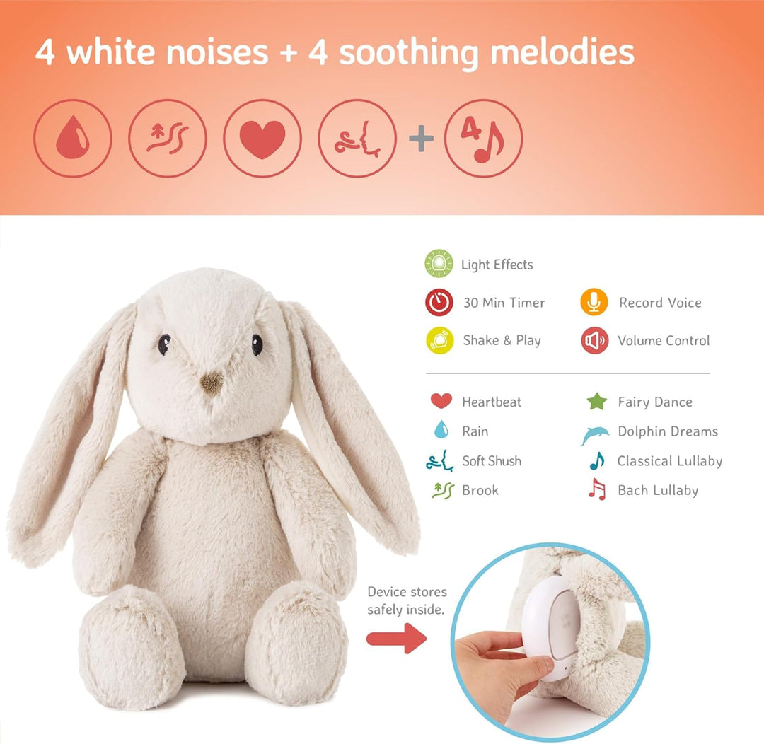 Cloud.b LoveLight™ Buddies - Billy der Hase | Beruhigende Klänge | Sprachaufnahme | Shake & Play | S
