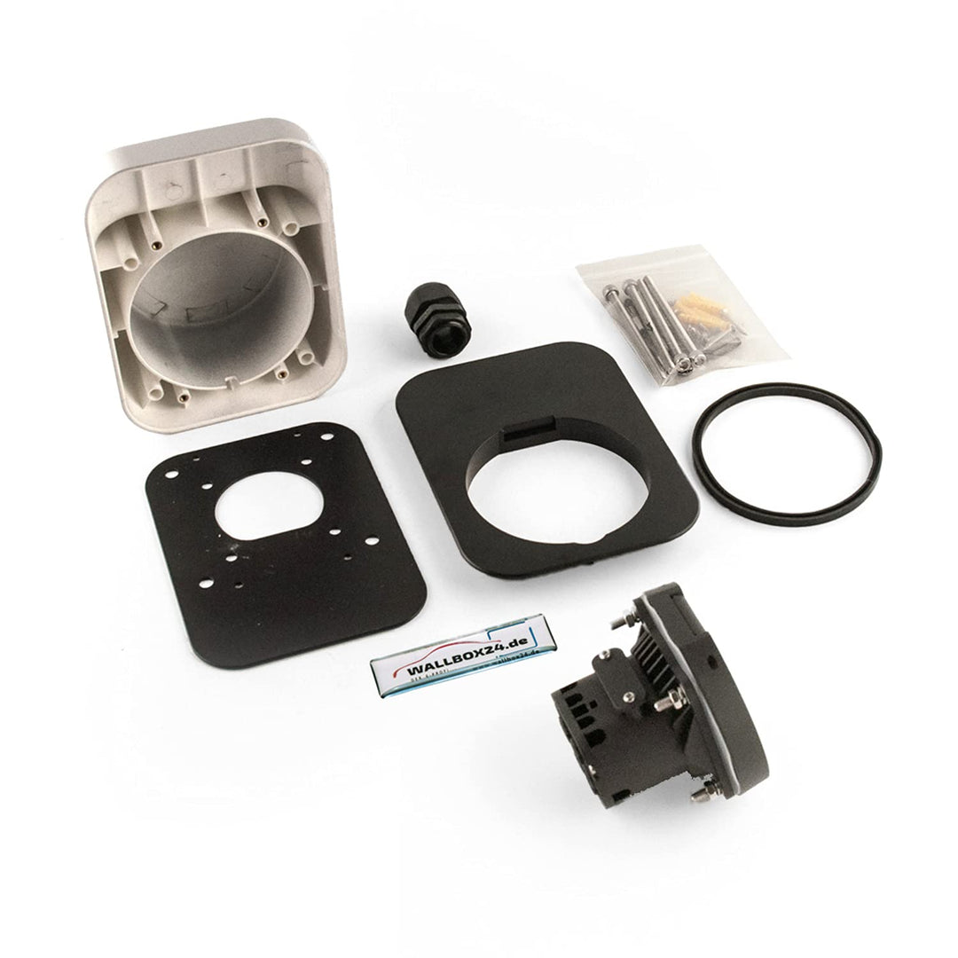 Wallbox24 Aufbau Steckdose IP54 3 Ph 400V 32A Typ 2 Wallbox Ladestation Ersatz Wallbox24