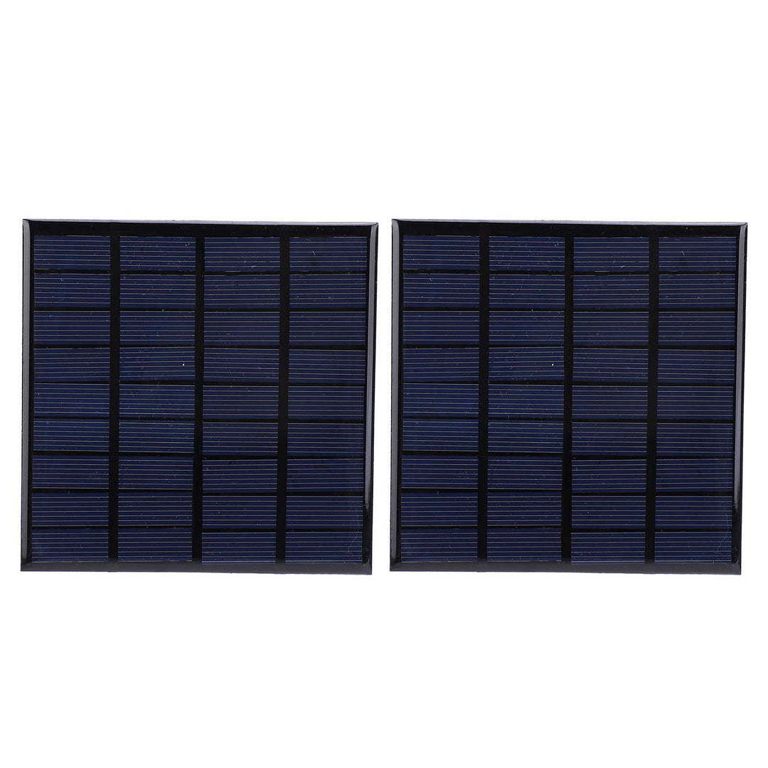 Walfront 2Pcs DC 9V 2W Mini Solarpanel, Solarpanels Batteriespielzeug Lademodul mit 100 cm Kabel, So