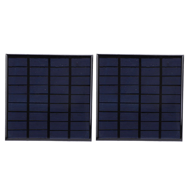 Walfront 2Pcs DC 9V 2W Mini Solarpanel, Solarpanels Batteriespielzeug Lademodul mit 100 cm Kabel, So