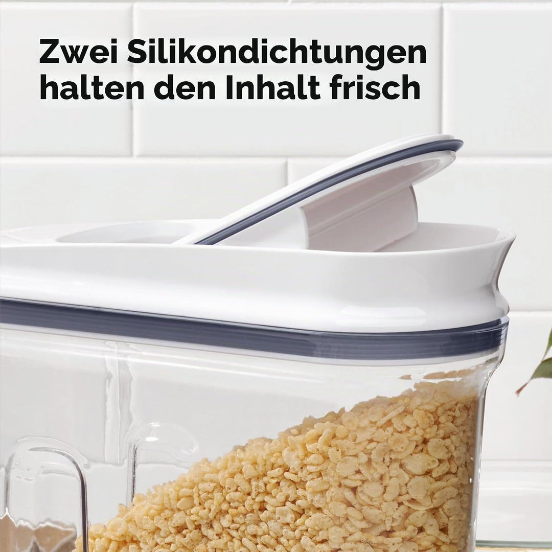 OXO Good Grips POP Müslispender gross (4,2 l) – Vorratsdose mit Deckel für eine luftdichte Aufbewahr