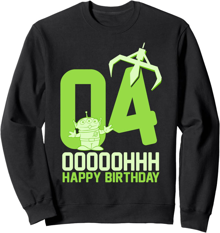 Disney Pixar Toy Story Aliens Ooh Happy 4th Birthday Sweatshirt