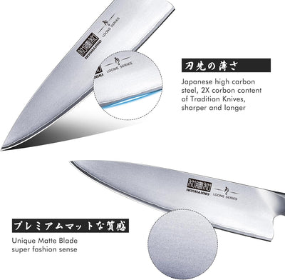 HOSHANHO Japanisches Kochmesser Profi Messer Scharfe Küchenmesser Chefmesser aus Hochwertigem Edelst
