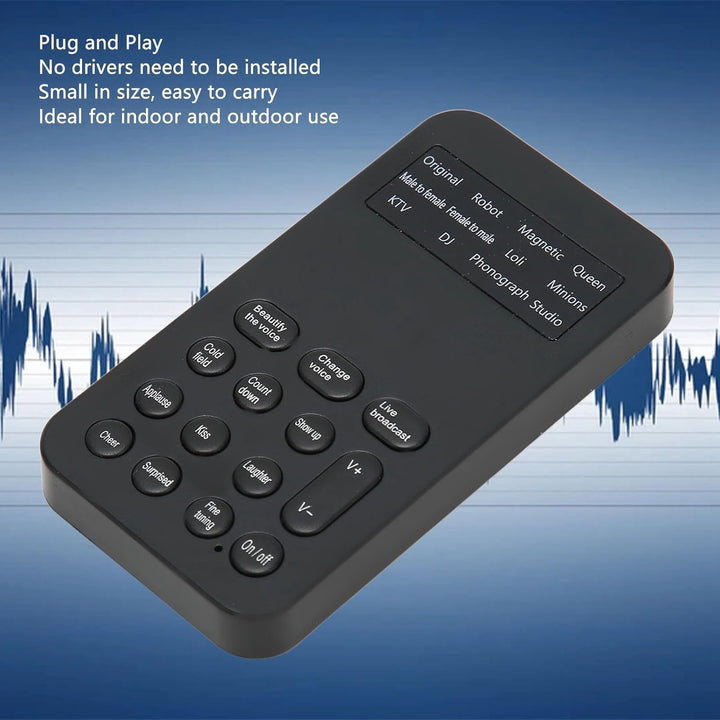 Tragbares Voice Changer für Spiele, Party und Events – Handmikrofon mit 8 Soundeffekten, für Erwachs