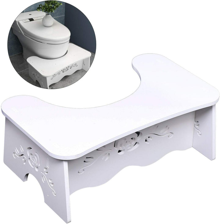 Toilettenhocker, 35° Toilettenhilfe Fussstütze Rutschfest WC-Trittbrett Tragbar WC Schemel 47×27,5×1