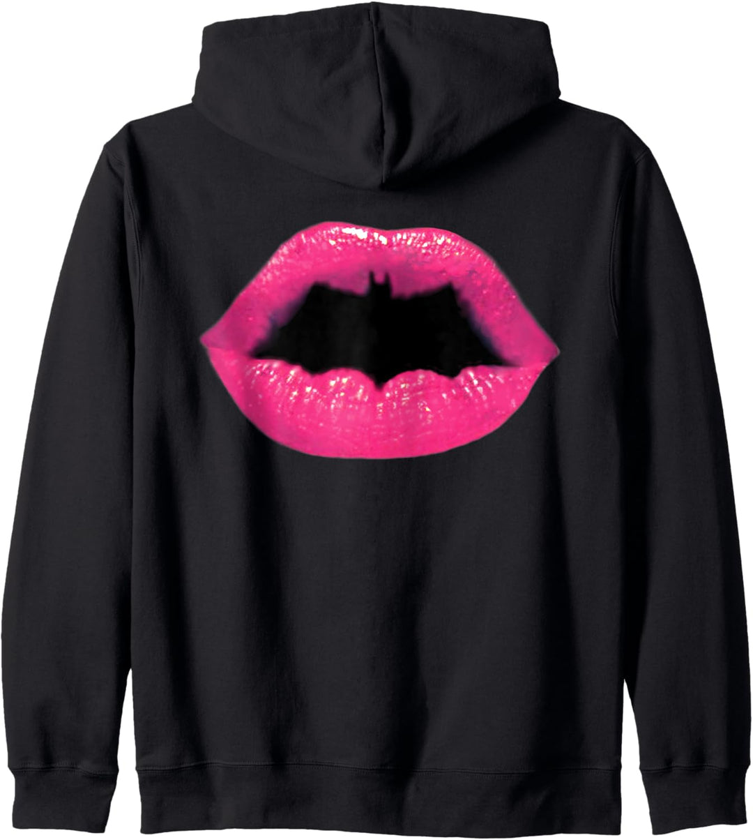DC Batgirl Logo Lippen Kapuzenjacke